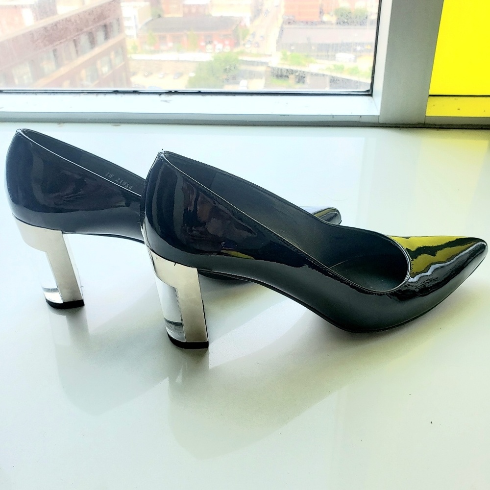 Stuart Weitzman clear heel pumps